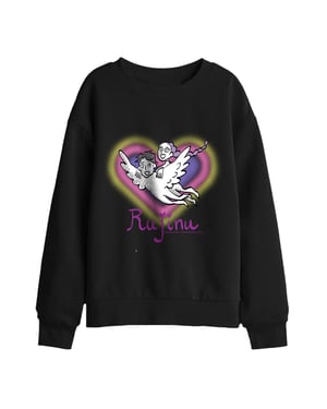 K-Pop Demon Hunters Huntrix Saja Rujinu Heart-sweatshirt voor jongens (Zwart)