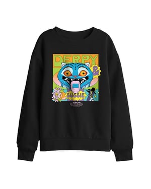 K-Pop Demon Hunters Zomerfestival voor kinderen: Derpy & Sussie-sweatshirt (Zwart)