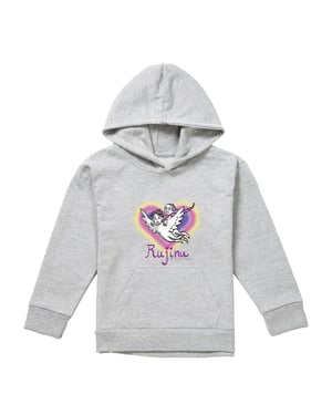 K-Pop Demon Hunters kinderhoodie Huntrix Saja Boys Rujinu Saja Boys Heart (Athletic Heather)