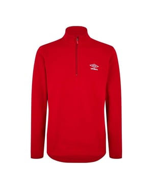 Umbro Heren Club Essential Quarter Zip Regular Sweatshirt (Vermiljoen)