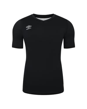 Umbro Heren Elite V Neck Base Layer Top (Zwart)