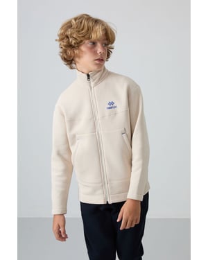 Tommy Life Jongerensweatshirt met ritskraag en zak