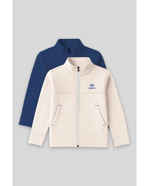Tommy Life sweatshirt voor jongeren met ritskraag