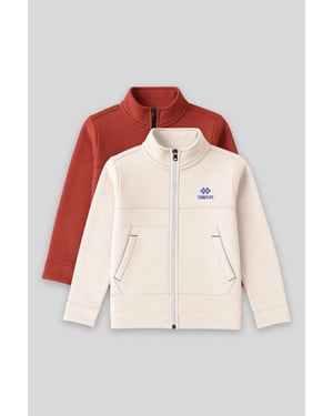 Tommy Life jeugd-sweatshirt met ritskraag