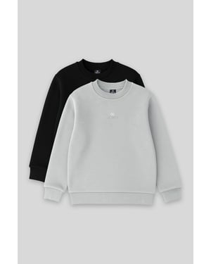 Sweatshirt voor jongeren met ronde hals