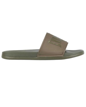 Everlast Heren Godan-slippers met gewatteerde bandjes (Donkere Khaki)