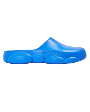 Moschino Platte slippers voor heren (Blauw)