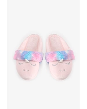Penti Puffy Unicorn Pantoffels met structuur voor meisjes