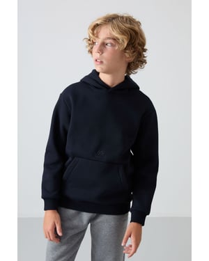 Sweatshirt voor jongeren met capuchon en zak