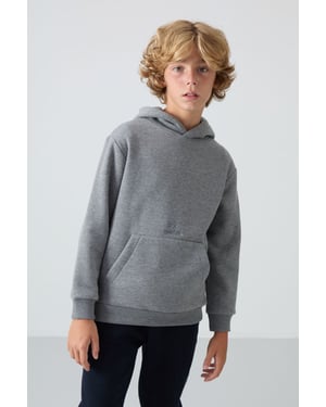 Tommy Life Sweater voor jongeren met capuchon en zak