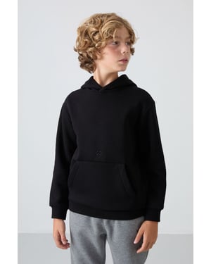 Tommy Life Sweater voor jongeren met capuchon en zak