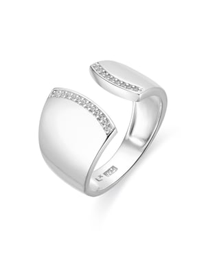 Luxenter Ring in 925 sterling zilver rhodiumafwerking - Kensi