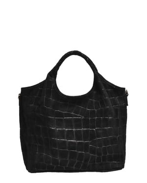 Anna Luchini Zwart Rundleer Tas