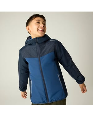 Regatta Illuma waterdichte, reflecterende, geïsoleerde jas voor kinderen (Marine/viatorblauw)