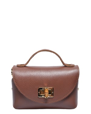 Anna Luchini Bordeauxrood Rundleer Tas