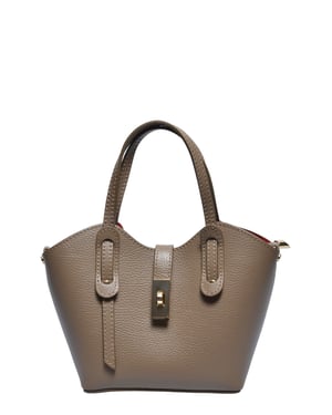Anna Luchini Beige Rundleer Tas