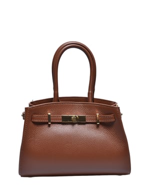 Anna Luchini Bordeauxrood Rundleer Tas