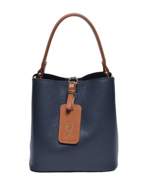 Isabella Rhea Tweekleurig Rundleer Tas