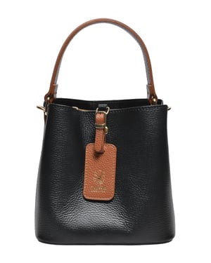 Isabella Rhea ZWART Rundleer Tas