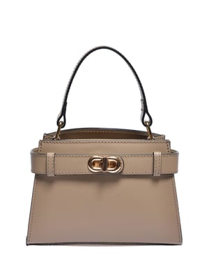 Anna Luchini Beige Rundleer Tas