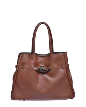 Anna Luchini Bordeauxrood Rundleer Tas