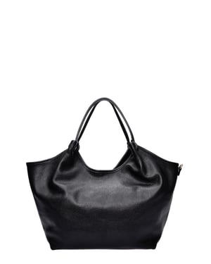 Isabella Rhea Zwart Rundleer Tas