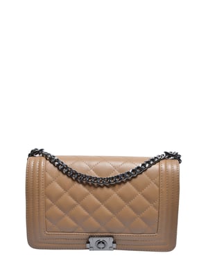 Anna Luchini Beige Rundleer Tas