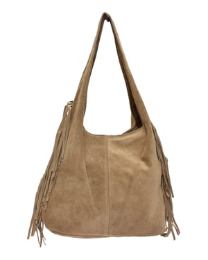 Isabella Rhea Beige Rundleer Tas