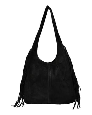 Isabella Rhea Zwart Rundleer Tas