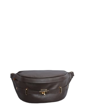 Anna Luchini Bordeauxrood Rundleer Tas