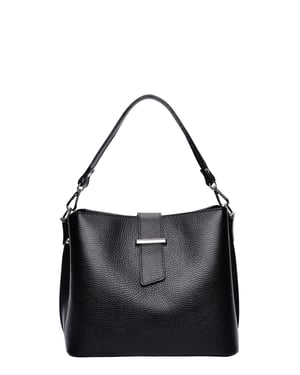 Isabella Rhea Zwart Rundleer Tas