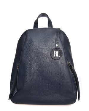 Anna Luchini Blauw Rundleer Tas