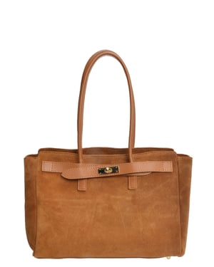 Isabella Rhea Brown Rundleer Tas