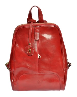 Anna Luchini Rood Rundleer Tas