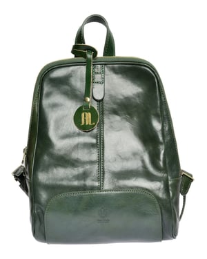 Anna Luchini Groen Rundleer Tas