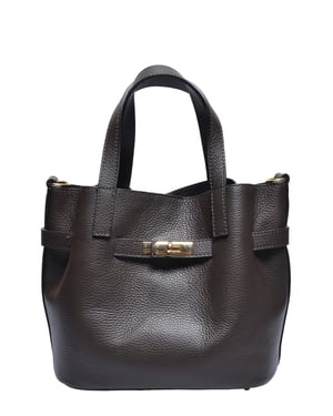 Isabella Rhea Tweekleurig Rundleer Tas