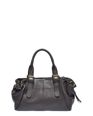 Anna Luchini Bordeauxrood Rundleer Tas