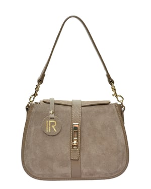 Isabella Rhea Beige Rundleer Tas