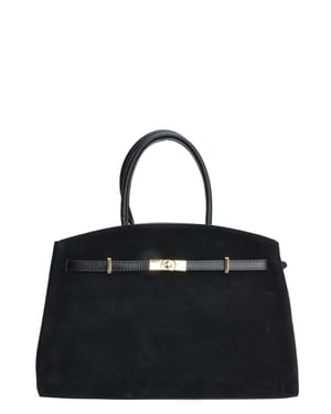 Isabella Rhea Zwart Rundleer Tas