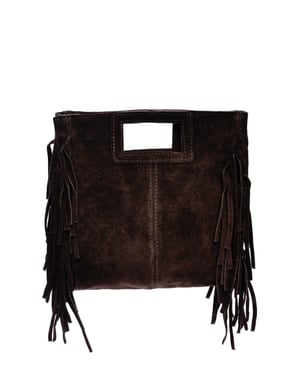 Anna Luchini Bordeauxrood Rundleer Tas