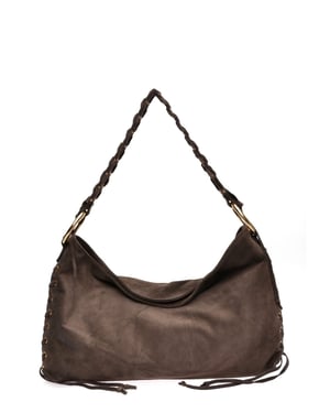 Anna Luchini Bordeauxrood Rundleer Tas