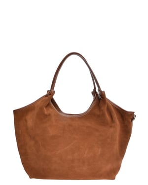 Anna Luchini Brown Rundleer Tas