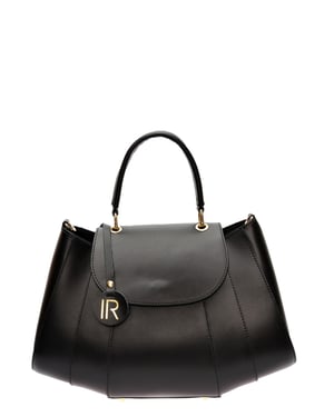 Isabella Rhea Zwart Rundleer Tas