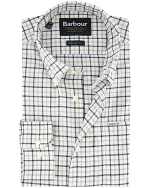 Barbour regular fit overhemd grijs