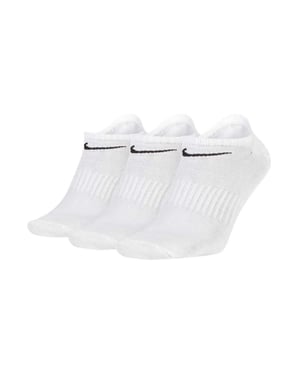 Nike Unisex-sokken voor volwassenen die niet zichtbaar zijn (Wit)