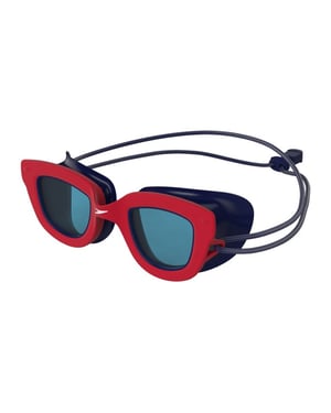 Speedo Sunny G-zwembril voor kinderen (Donkerblauw/rood)