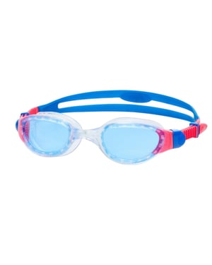 Zoggs Zwembril voor kinderen met Phantom-contrastdetails (Helder/Blauw/Lichtblauw)