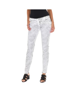 Lange broek met smal gesneden zomen 70DBF0585-R216 vrouw