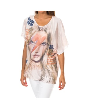 Dames-T-shirt met korte mouwen en ronde hals 10DMC0221