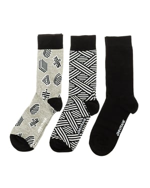Pack-3 High-top sokken met anti-drukmanchet JF3LSMC01-MULTICOLOR man